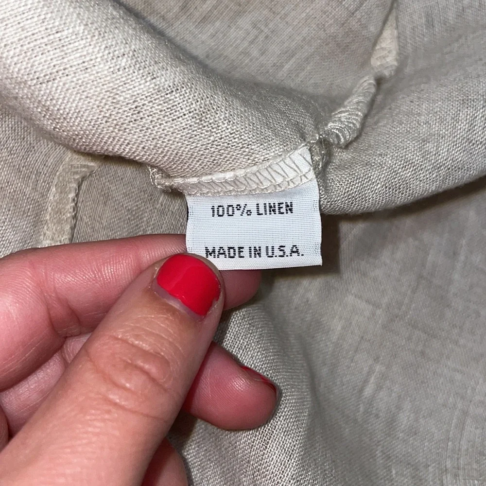 Bryn Walker Diana 100% Linen Wrap Maxi Dress in Natural SZ M NWT